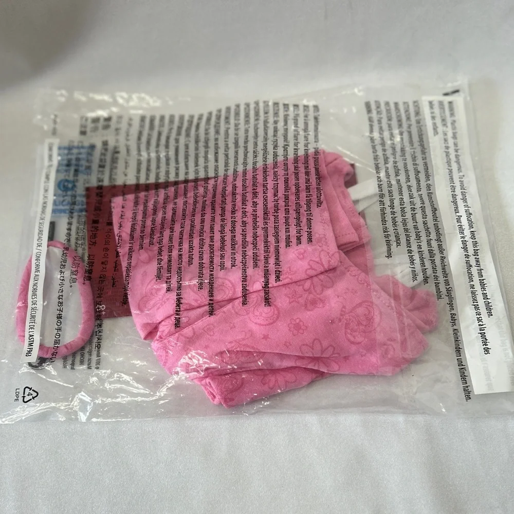 American Girl 18” Doll Pink PJ Set With Sleepers & Hair Tie NOS NIP - Picture 7 of 14